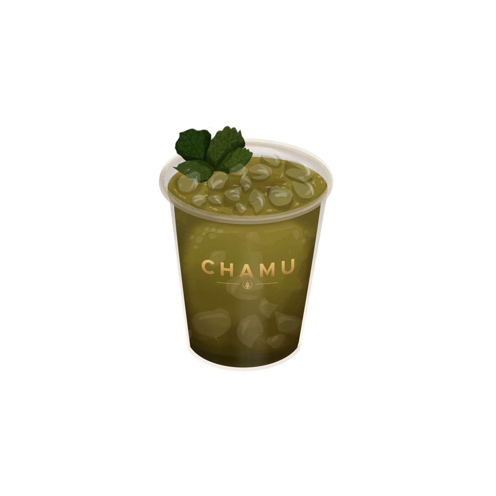 Chamu Green Breeze cold jamu drink with lemongrass and mint