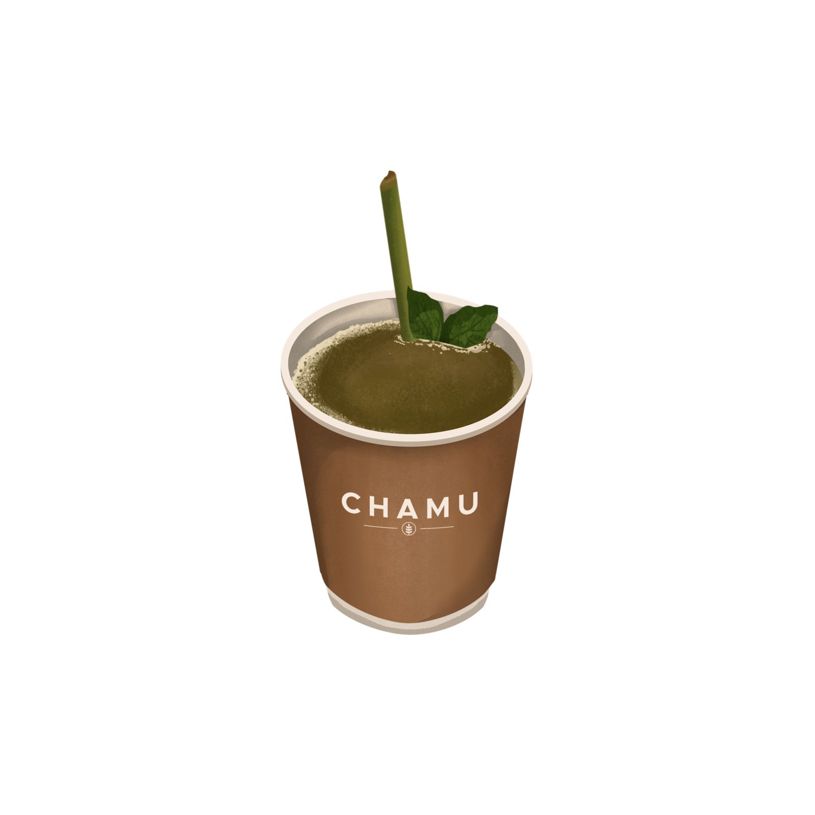 Chamu Lemongrass Harmony instant jamu powder with pandan and ginger